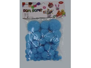 Pom-pon Kék 48db-os vegyes méretek