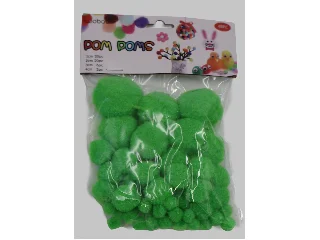 Pom-pon Világoszöld 48db-os vegyes méretek