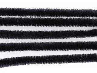 Zsenília drót fekete 100db/csomag