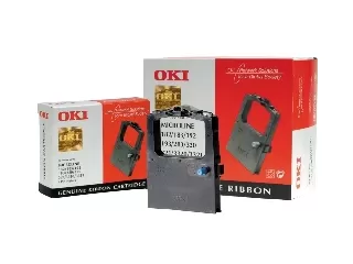 09002303 Festékszalag ML 182, 183, 192 nyomtatókhoz, OKI, fekete