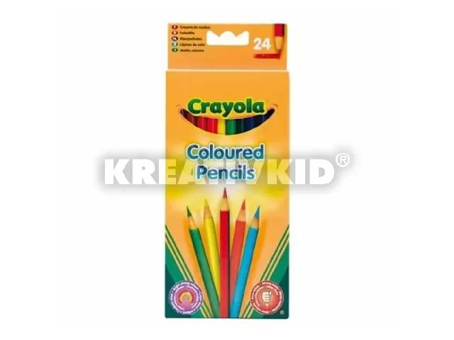Hosszú színes ceruza, 24 db