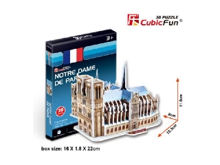 3D puzzle - Notre Dame de Paris 39 db-os