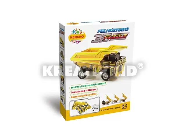 3D Puzzle - Sárga dömper