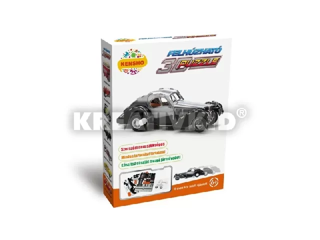 3D Puzzle - Szürke oldtimer