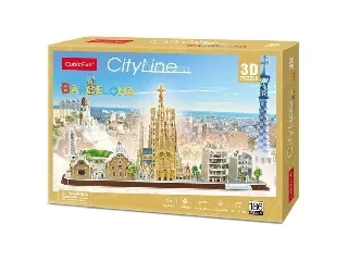 3D puzzle City Line Barcelona
