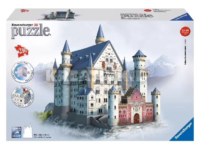 3D Puzzle Neuschwanstein-i kastély