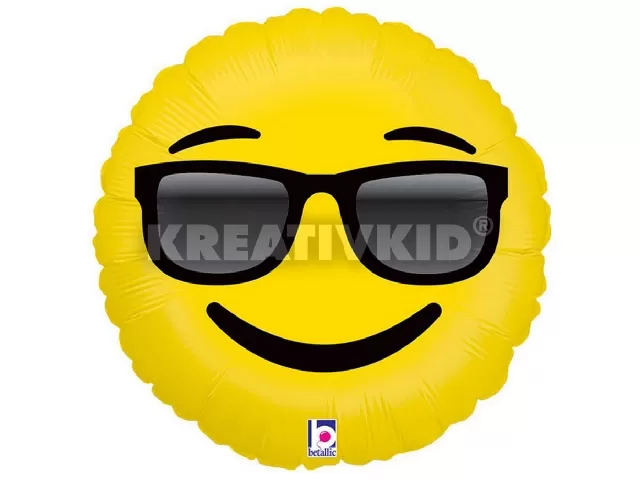 46cm Emoji napszemcsis fólia lufi