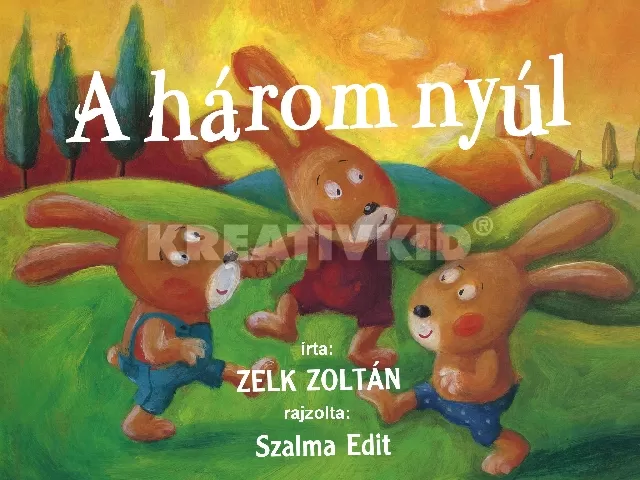 A három nyúl diafilm - Szalma Edit rajzaival