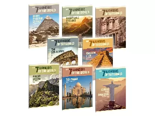 A világ 7 új csodája füzet négyzethálós A/5 Machu Picchu