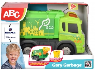 ABC Gary Garbage - Hulladékgyűjtő kukásautó 25 cm