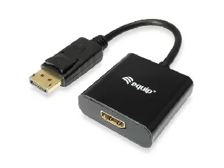 Adapter, DisplayPort - HDMI átalakító, EQUIP