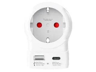 Adapter, Egyesült Államokba utazóknak, USB-C + USB-A, SKROSS