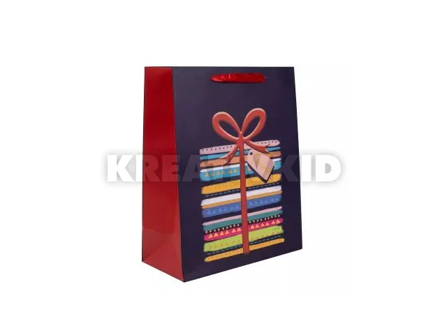 Ajándékcsomag mintás ajándéktasak - 18 x 23 cm