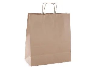 Ajándéktasak, 25x11x31 cm, APLI, barna