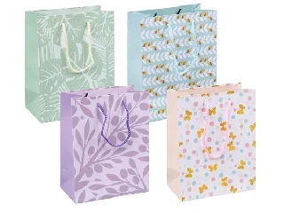 Ajándéktáska, zsinórfüles, 18x23x10 cm, DONAU 