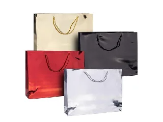 Ajándéktáska, zsinórfüles, 40x30x10 cm, DONAU 