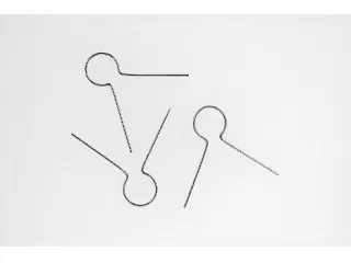 Akasztó hungarocellhez  10db/cs ezust