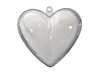 Akril szív 10*10*3 cm