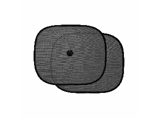 Akuku autós napellenzõ - 36 x 44 cm 2 darab fekete