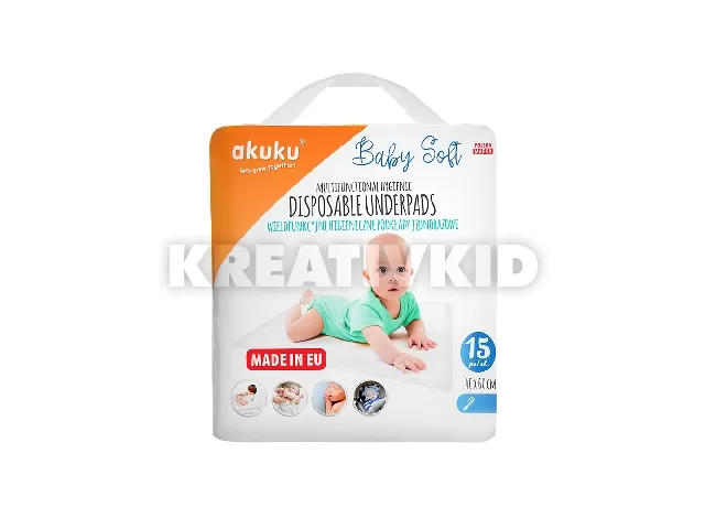 Akuku pelenkázó alátét 15db 40x60cm