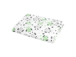 Akuku pelenkázó lap - utazó 55x70cm Bagoly zöld