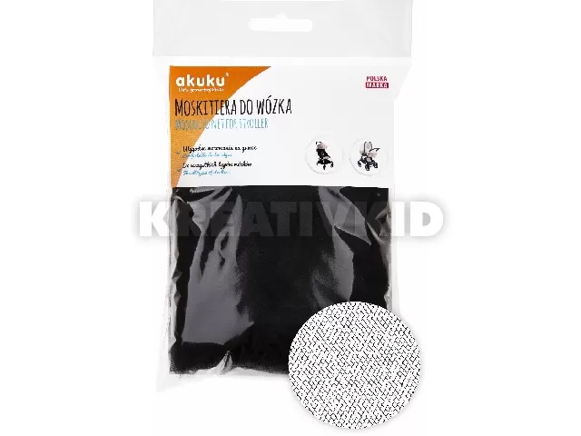 Akuku szúnyogháló babakocsira univerzális fekete