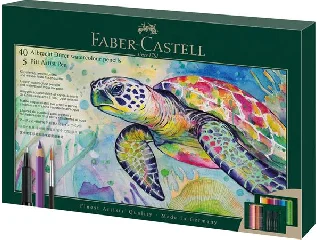 Akvarell ceruza készlet, ecsettel, FABER-CASTELL 
