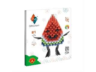 Origami 3D Görögdinnye papírhajtogatós építőjáték