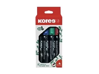 Alkoholos marker készlet, 1-3 mm, vágott, KORES 