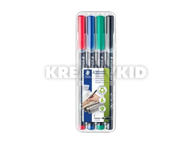 Alkoholos marker készlet, OHP, 0,6 mm, STAEDTLER 