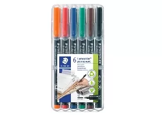 Alkoholos marker készlet, OHP, 1 mm, STAEDTLER 