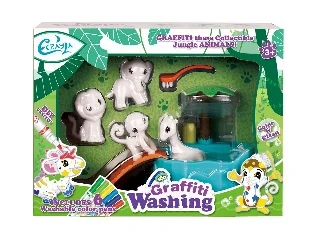 Állatkerti állatok grafitis szett