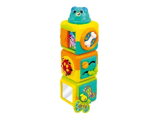 Állatkocka toronyépítő