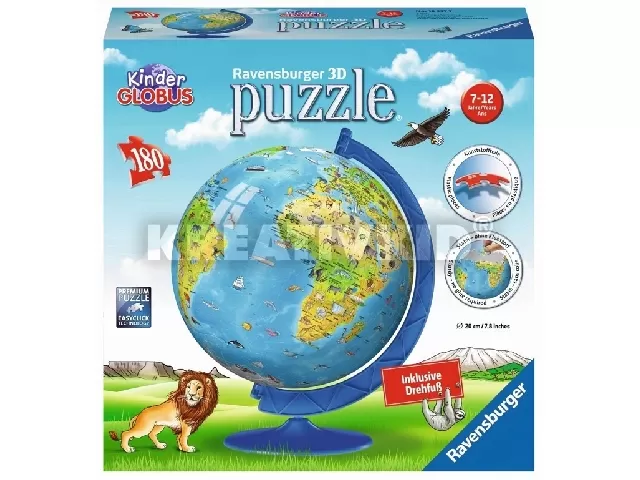 Állatos földgömb 180 darabos puzzleball