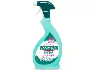Általános tisztító- és fertőtlenítő spray, 500 ml, SANYTOL, eukaliptusz