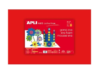 Apli - Moosgumi, 400x600 mm - Eva Sheets - Piros