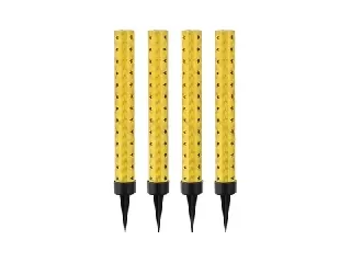 Arany-fekete csillagos torta tűzijáték, 12 cm - 4 db