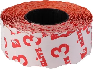 Árazószalag, 22x16 mm, BLITZ, narancs