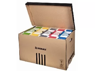 Archiválókonténer, felfelé nyíló, DONAU, barna