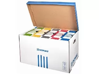 Archiválókonténer, felfelé nyíló, DONAU, kék