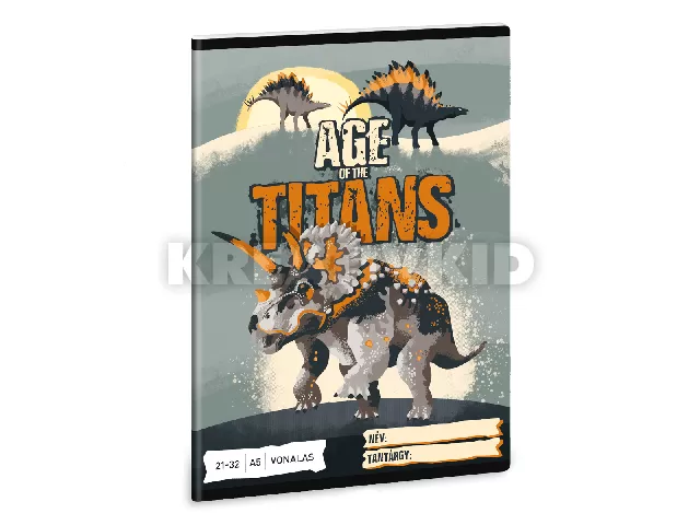 Ars Una Age of the Titans A/5 vonalas füzet 21-32