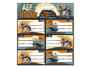 Ars Una Age of the Titans csomagolt füzetcímke (3x6 db)
