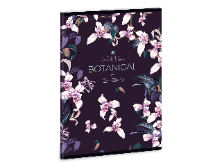 Ars Una Botanic Orchid A/5 extra kapcsos füzet - négyzethálós
