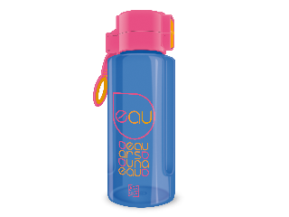 Ars Una BPA-mentes kulacs-650 ml rózsaszín kupakos 