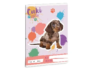 Ars Una Cuki Állatok - Harlekin tacskó A/5 sima füzet 20-32