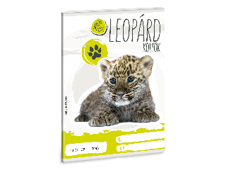 Ars Una Cuki Állatok - Leopárd - A/5 sima füzet 2032