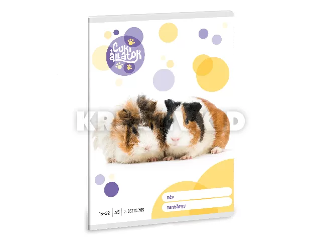 Ars Una Cuki Állatok - Tengerimalac A/5 2. oszt. füzet 16-32