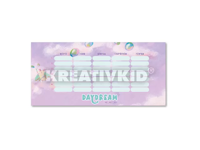 Ars Una Daydream órarend (kétoldalas)