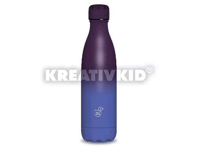 Ars Una duplafalú fémkulacs-500 ml - Blue-purple