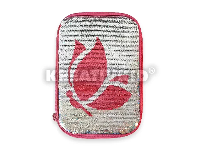 Flitteres többszintes tolltartó pillangó